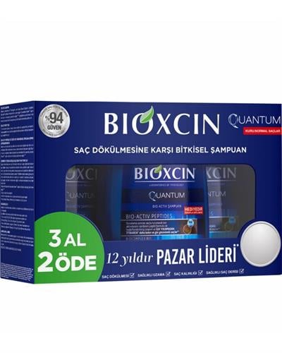 Bioxcin Quantum Kuru ve Normal Saçlar İçin 300ml 3 AL 2 ÖDE - İnce Telli Saçlar İçin Dökülme Karşıtı Şampuan