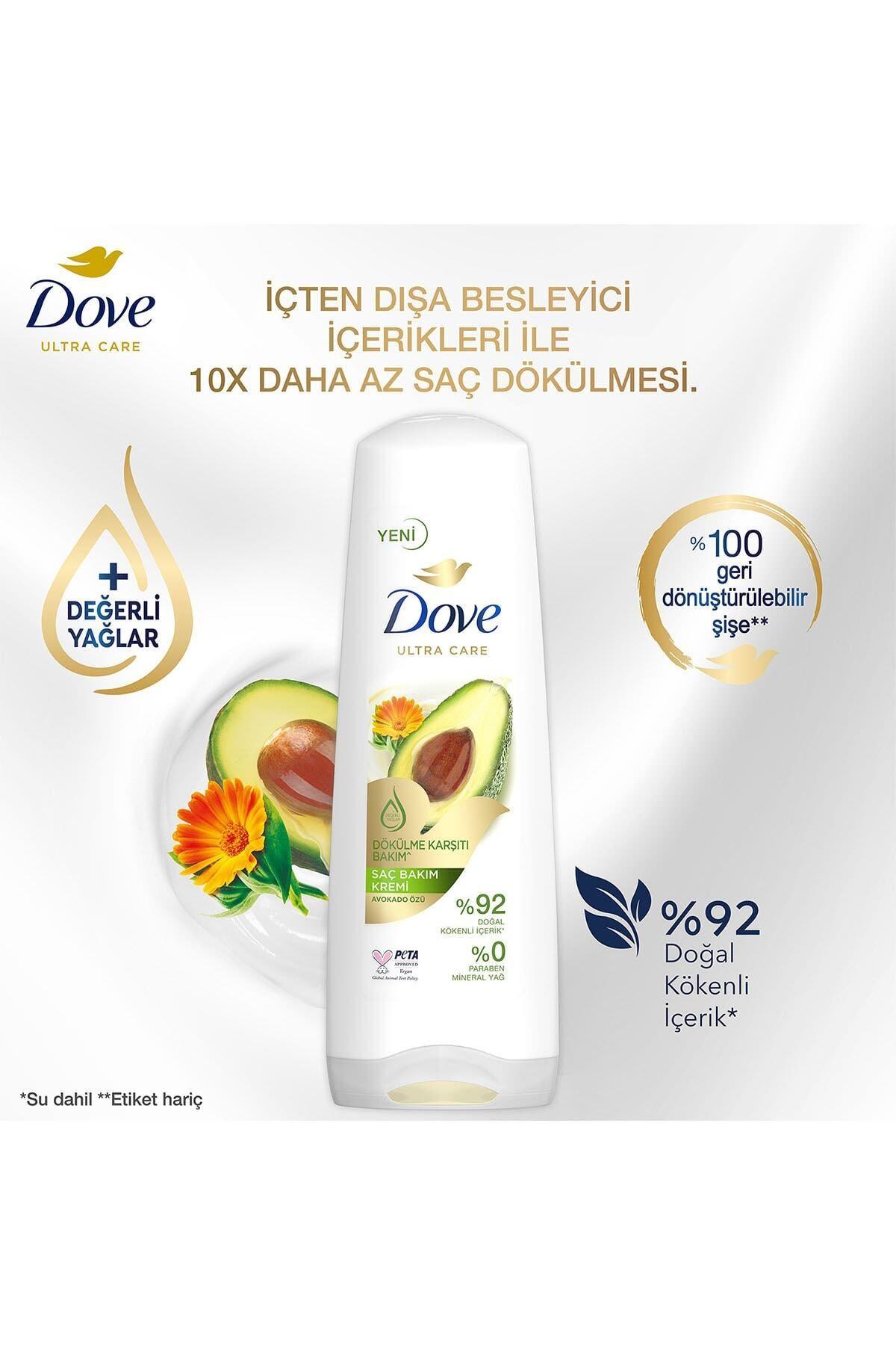DOVE ULTRA CARE SAÇ KREMİ 350ML DÖKÜLME KARŞITI BAKIM VE AVOKADO ÖZÜ