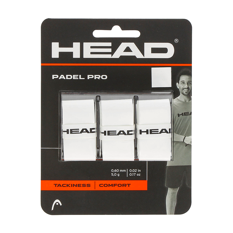 HEADHEAD Padel Pro Overgrip 3'lü Paket - Beyaz