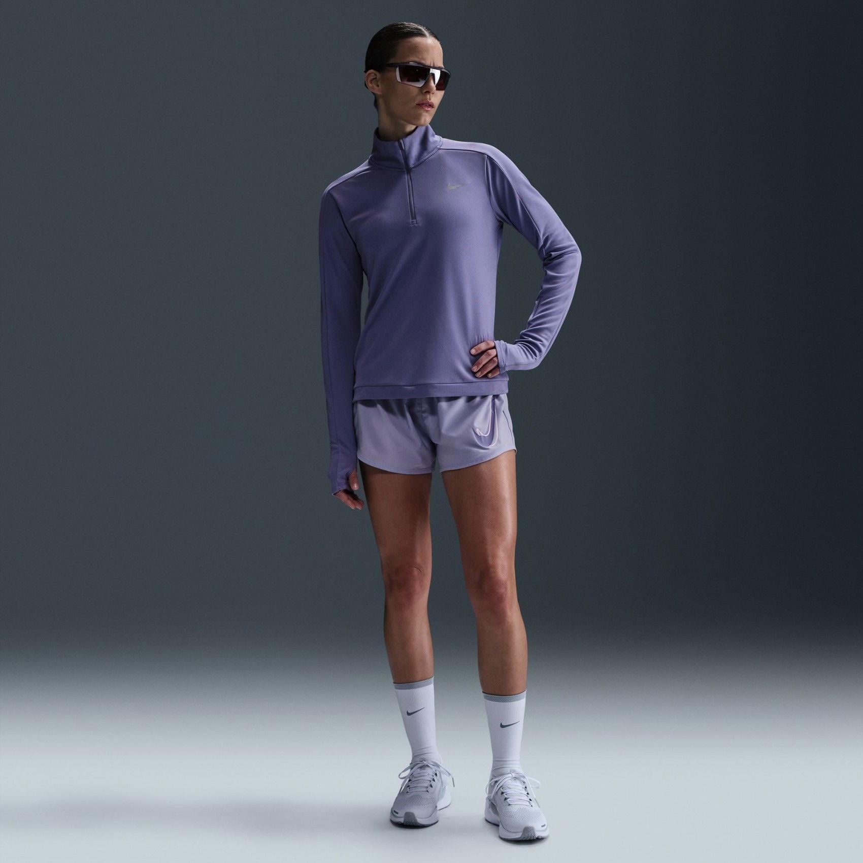 Nike Dri-FIT Pacer HZ Çeyrek Fermuarlı Kadın Uzun Kollu Üst