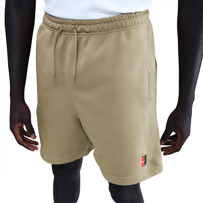 NikeCourt Heritage Erkek Dri-FIT Fleece Tenis Şortu