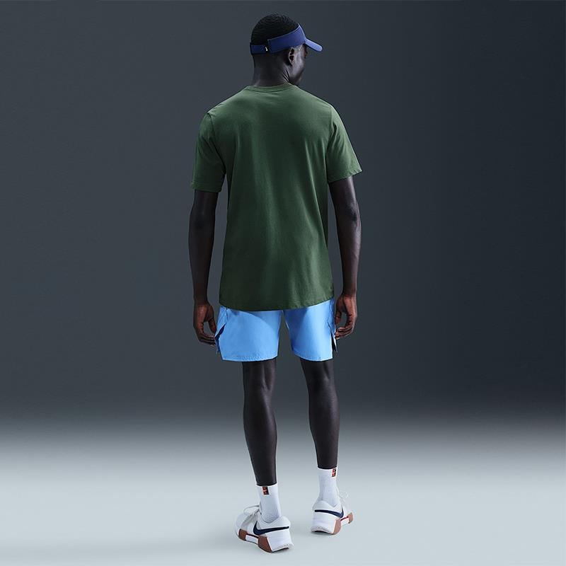 NikeCourt Heritage Logo Dri-FIT Erkek Tenis Tişörtü