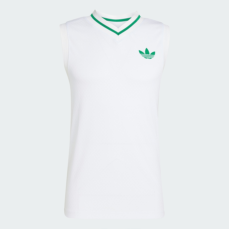 adidas Tennis Pro Climacool Erkek Kolsuz Tişört - Beyaz