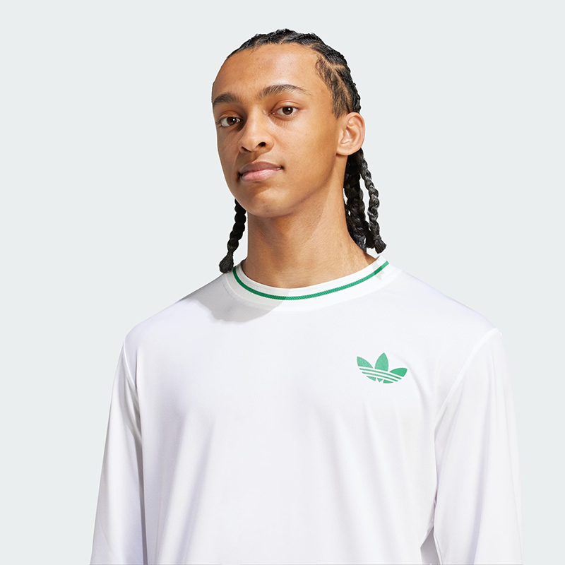 adidas Tennis Pro Climacool Erkek Uzun Kollu Tişört - Beyaz