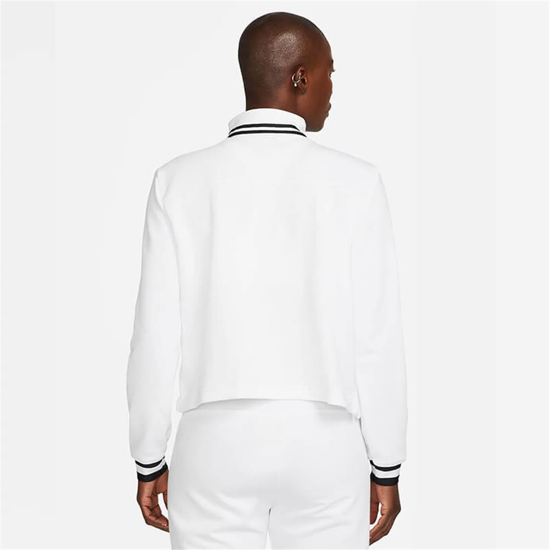 NikeCourt Dri-FIT Heritage Fransız Havlu Kumaşı Kadın Tenis Üstü