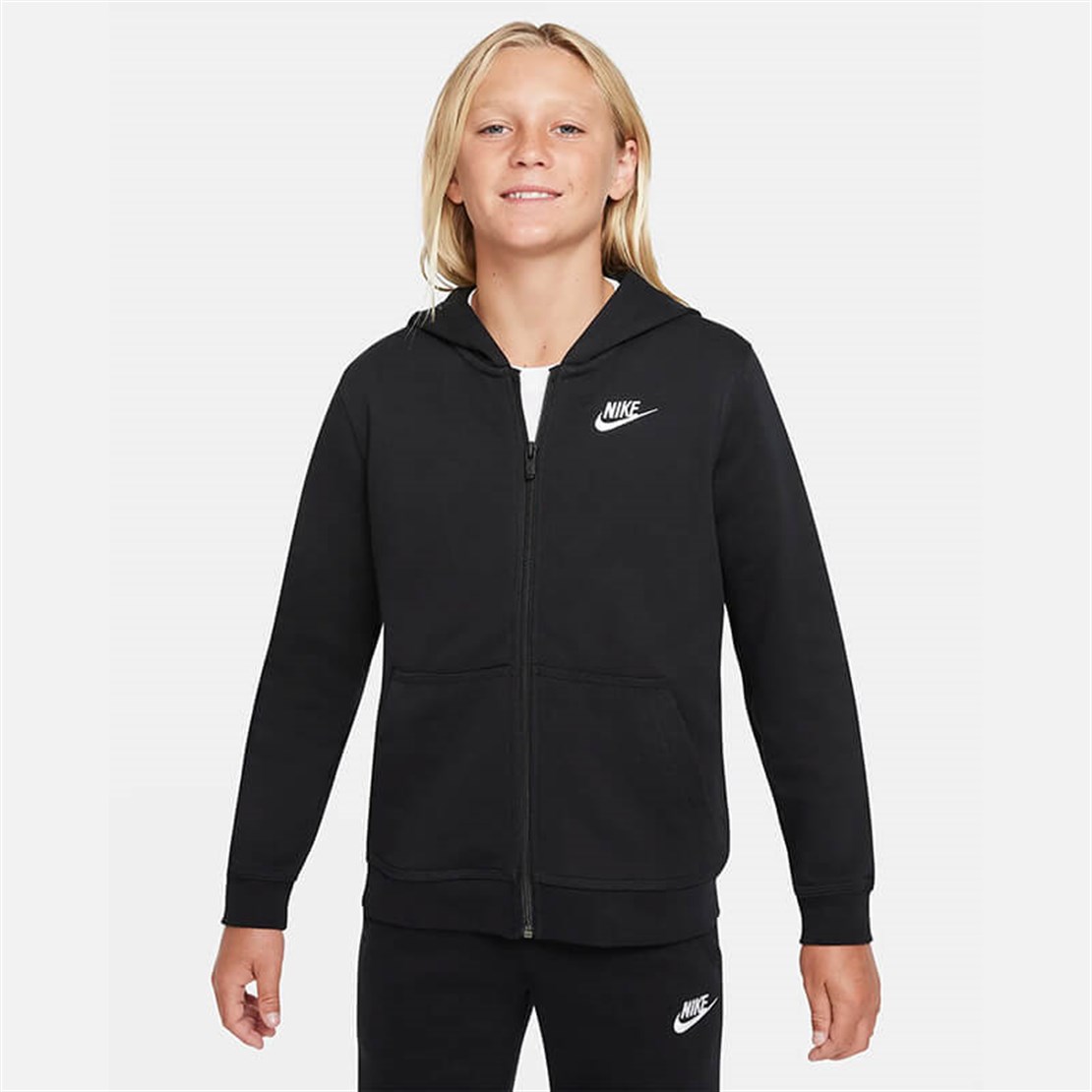 Nike Sportswear Fransız Havlu Kumaş Erkek Çocuk Kapüşonlu Üst