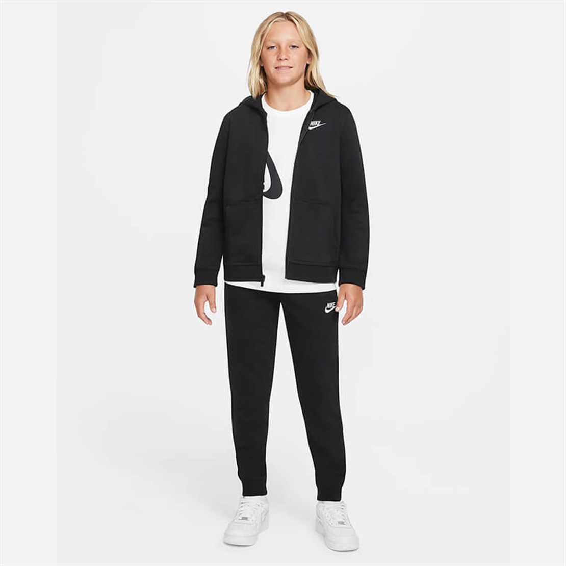 Nike Sportswear Fransız Havlu Kumaş Erkek Çocuk Kapüşonlu Üst