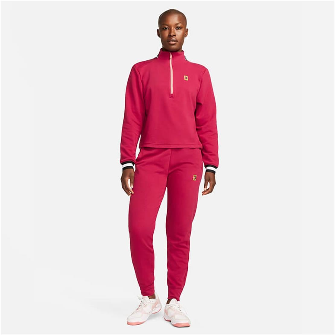 NikeCourt Dri-FIT Heritage Fransız Havlu Kumaşı Kadın Tenis Üstü