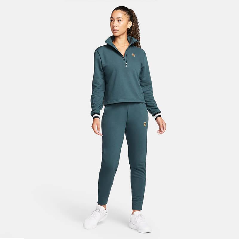 NikeCourt Dri-FIT Heritage Fransız Havlu Kumaşı Kadın Tenis Eşofman Altı