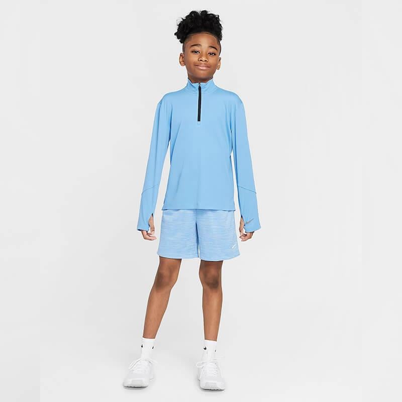 Nike Multi Dri-FIT UV Uzun Kollu Yarım Fermuarlı Erkek Çocuk Antreman Üstü