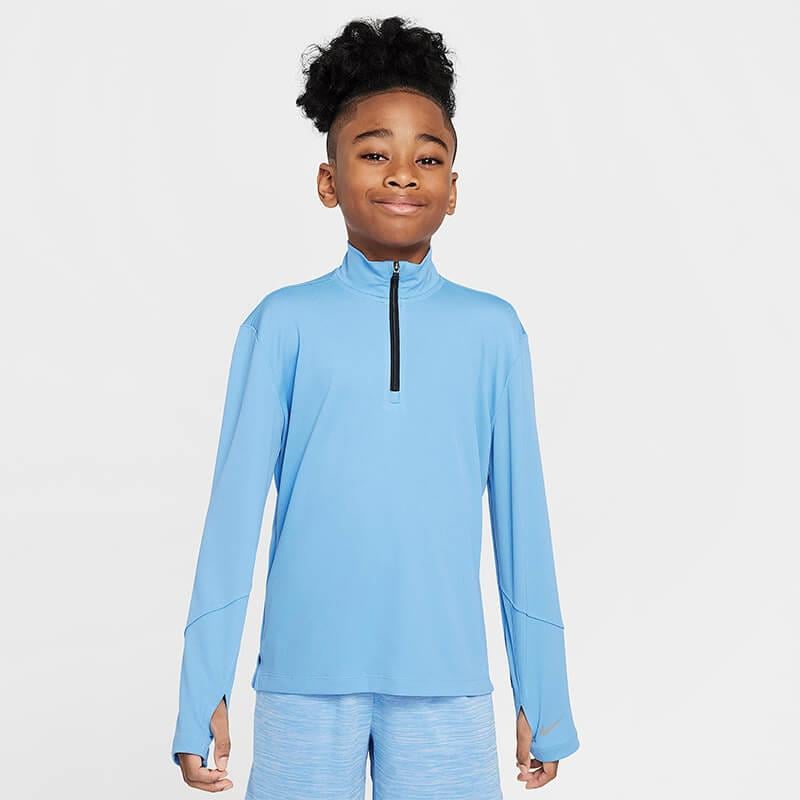 Nike Multi Dri-FIT UV Uzun Kollu Yarım Fermuarlı Erkek Çocuk Antreman Üstü