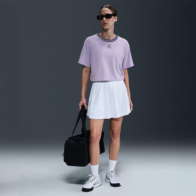Nike Heritage Dri-FIT Kısa Kollu Crop Kadın Tenis Tişörtü