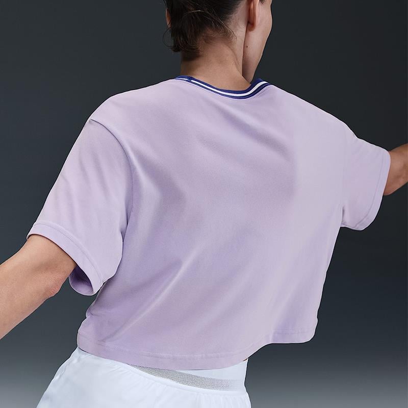 Nike Heritage Dri-FIT Kısa Kollu Crop Kadın Tenis Tişörtü
