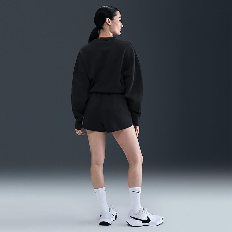 NikeCourt Heritage Orta Bel Fleece Kadın Tenis Şortu