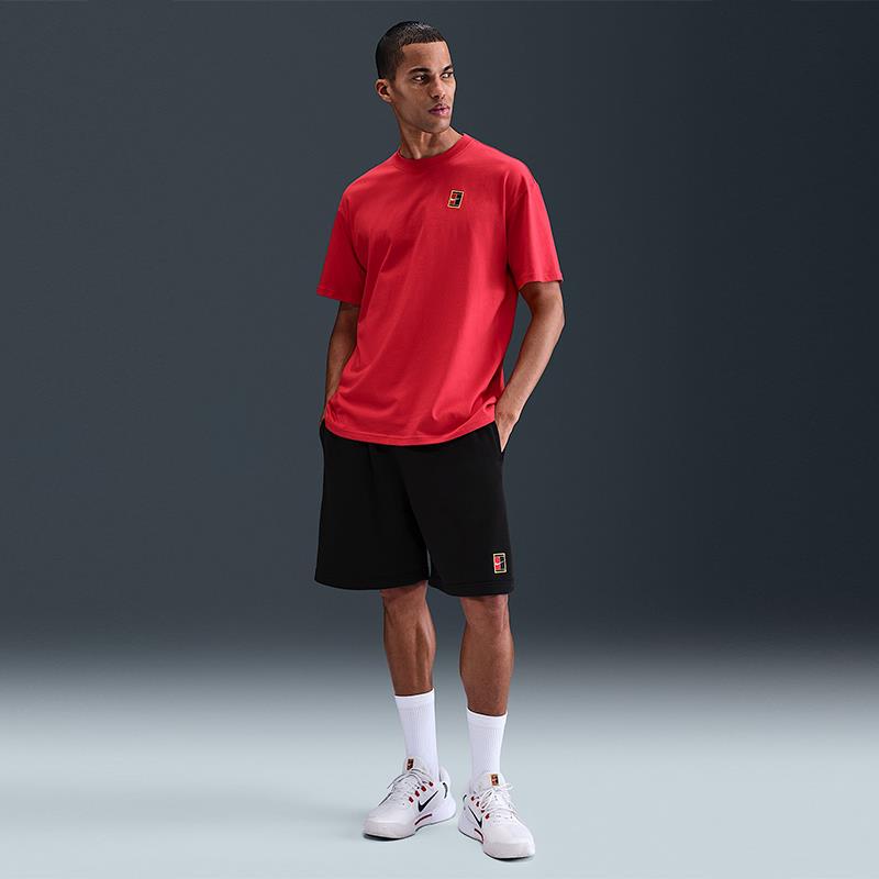 NikeCourt Heritage Dri-FIT Fleece Erkek Tenis Şortu