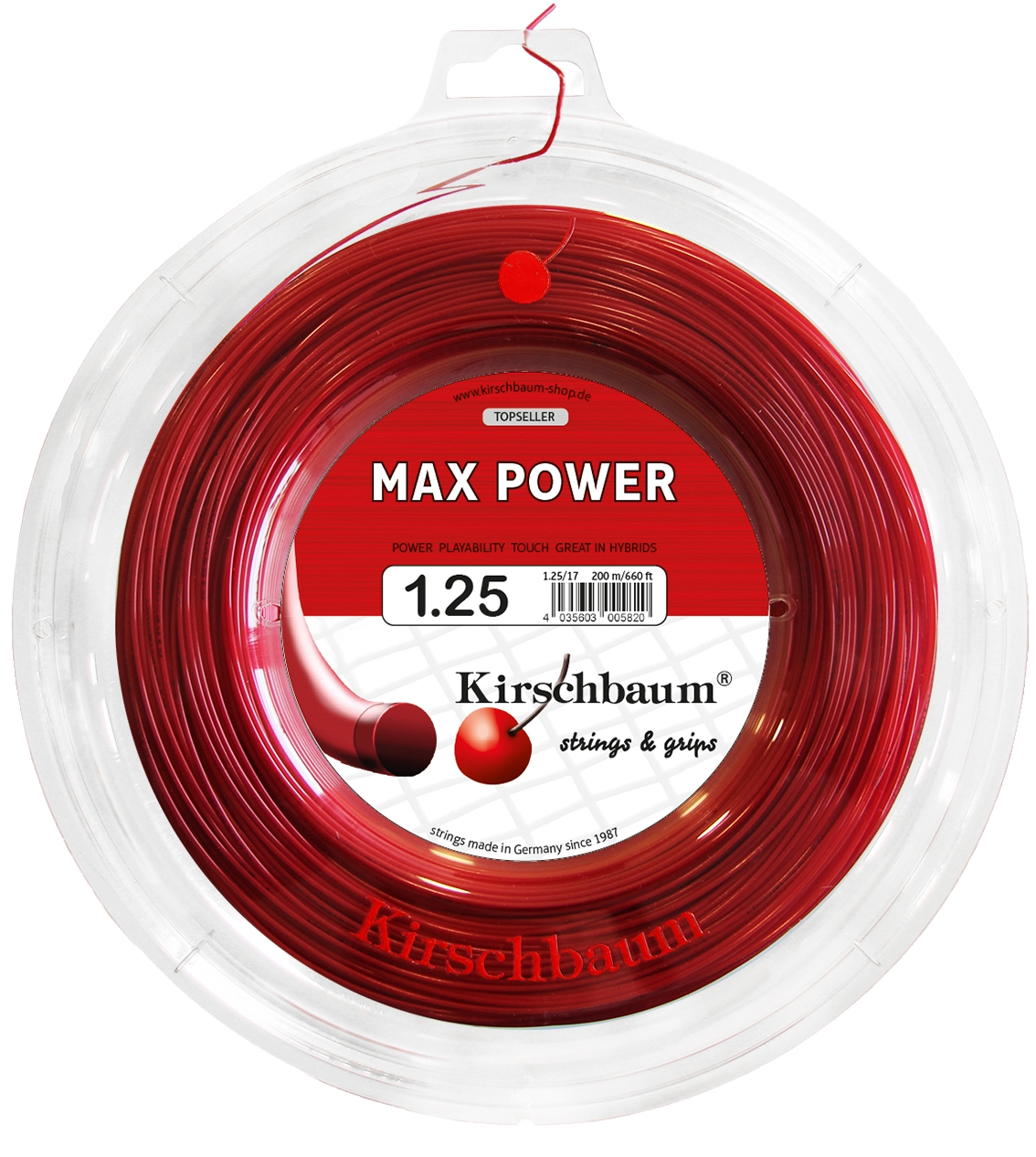 KirschbaumKirschbaum Max Power Kırmızı 1.25mm / 200m Rulo Kordaj