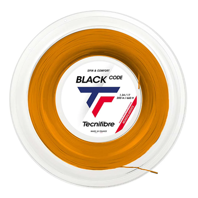 TecnifibreTecnifibre Black Code 1.24mm -200m Rulo Kordaj - Turuncu