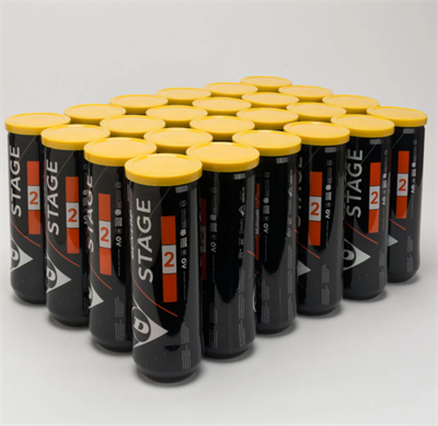 Dunlop Stage 2 Turuncu Noktalı Tenis Topu 72li Koli (24x3lü Tüp)