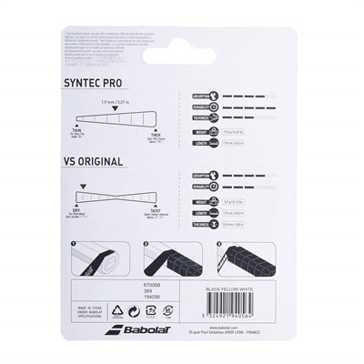 Babolat Duo Pack Syntec Pro Anagrip x1 + VS Original Overgrip x3