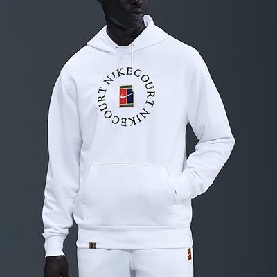 NikeCourt Heritage Dri-FIT French Terry Erkek Tenis Hoodie