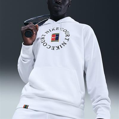 NikeCourt Heritage Dri-FIT French Terry Erkek Tenis Hoodie