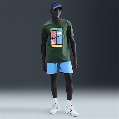NikeCourt Heritage Logo Dri-FIT Erkek Tenis Tişörtü
