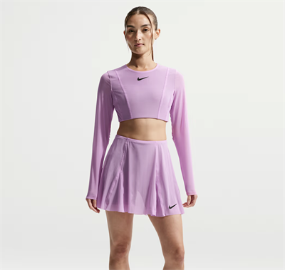 NikeCourt Slam Uzun Kollu Crop Kadın Tenis Üstü