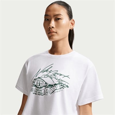 NikeCourt Crop Kadın Tenis Tişörtü