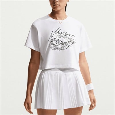 NikeNikeCourt Crop Kadın Tenis Tişörtü