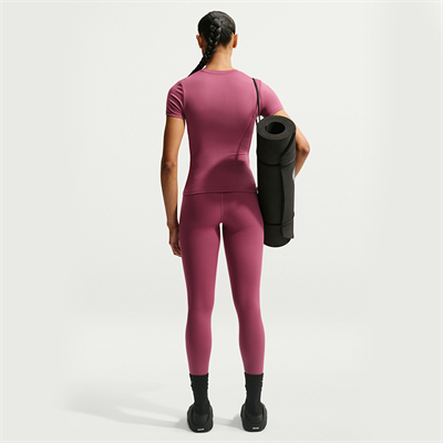 Nike One Yüksek Belli Bilek Üstü Kadın Taytı - Pink Smoke