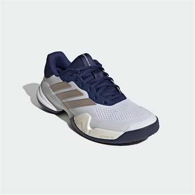 adidas Barricade 14 Erkek Tenis Ayakkabısı - Beyaz/Koyu Mavi
