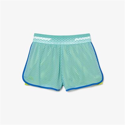 Lacoste SPORT Kadın Baskılı Yeşil Şort