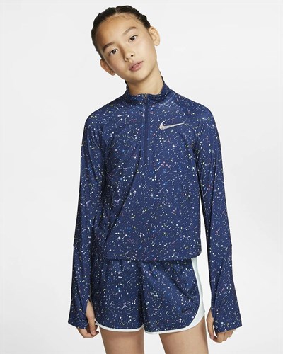 Nike Pro Warm Kız Çocuk Yarım Fermuarlı Sweatshirt