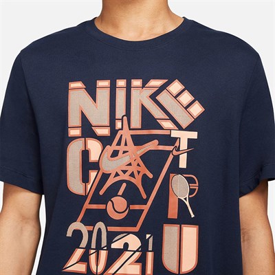 Nike Court Logo Erkek Tenis Tişörtü