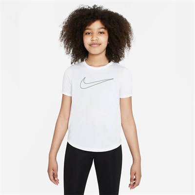 Nike Dri-FIT One Kısa Kollu Kız Çocuk Antrenman Tişörtü