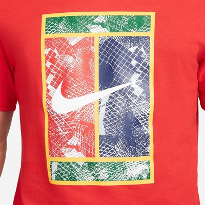 Nike Court Graphic Logo Erkek Tenis Tişörtü