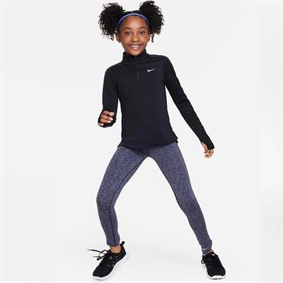 Nike Dri-FIT Uzun Kollu Yarım Fermuarlı Kız Çocuk Antrenman Üstü