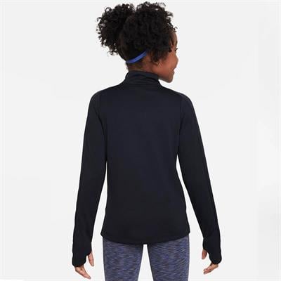 Nike Dri-FIT Uzun Kollu Yarım Fermuarlı Kız Çocuk Antrenman Üstü