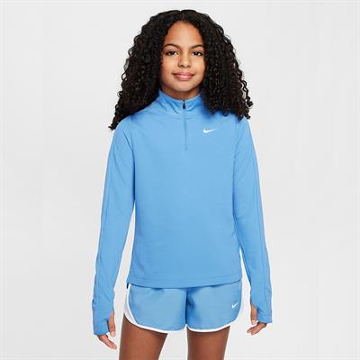 Nike Dri-FIT Uzun Kollu Yarım Fermuarlı Kız Çocuk Antrenman Üstü