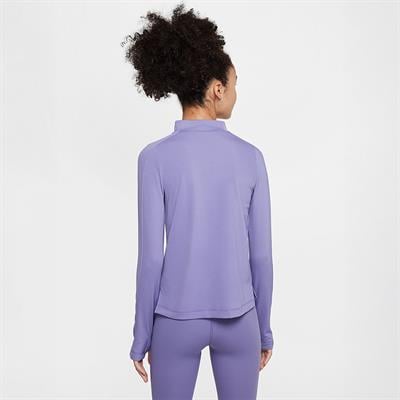 Nike Dri-FIT Uzun Kollu Yarım Fermuarlı Kız Çocuk Antrenman Üstü