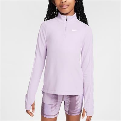 Nike Dri-FIT Uzun Kollu Yarım Fermuarlı Kız Çocuk Antrenman Üstü