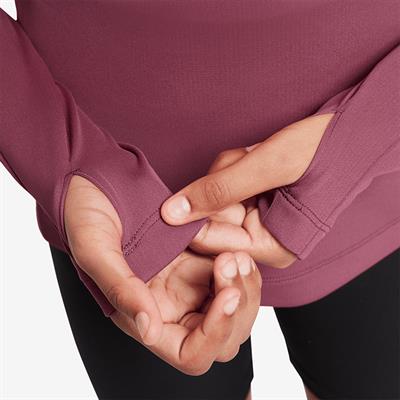 Nike Dri-FIT Uzun Kollu Yarım Fermuarlı Kız Çocuk Antrenman Üstü