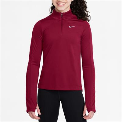 Nike Dri-FIT Uzun Kollu Yarım Fermuarlı Kız Çocuk Antrenman Üstü