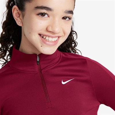 Nike Dri-FIT Uzun Kollu Yarım Fermuarlı Kız Çocuk Antrenman Üstü