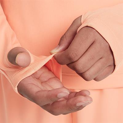 Nike Dri-FIT Uzun Kollu Yarım Fermuarlı Kız Çocuk Antrenman Üstü