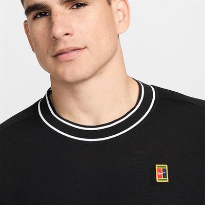 NikeCourt Heritage Kısa Kollu Erkek Tenis Üstü