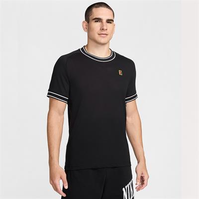 NikeCourt Heritage Kısa Kollu Erkek Tenis Üstü