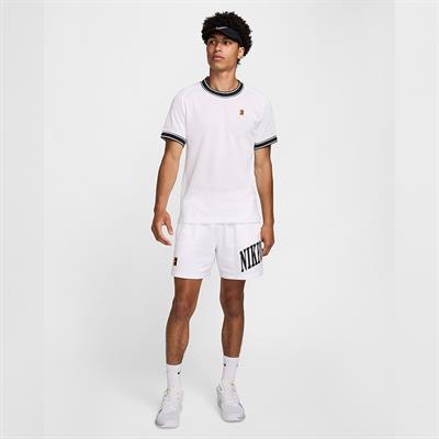 NikeCourt Heritage Kısa Kollu Erkek Tenis Üstü
