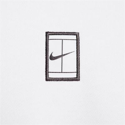 NikeCourt Heritage Dri-FIT Fleece Erkek Crew Tenis Üstü