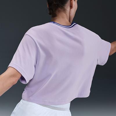 Nike Heritage Dri-FIT Kısa Kollu Crop Kadın Tenis Tişörtü
